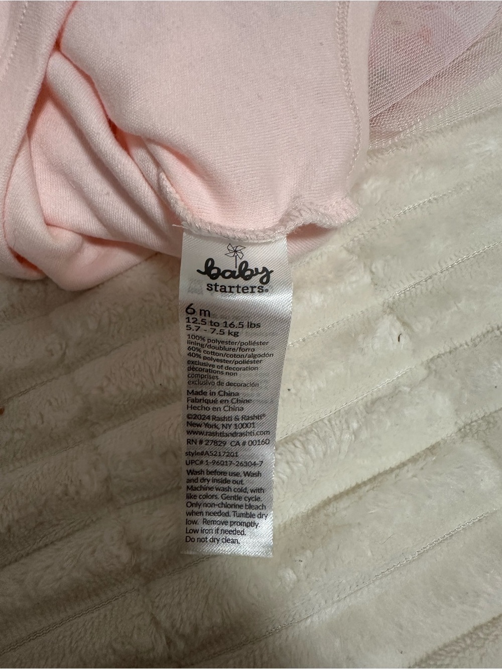 Baby Starters Pink Floral Infant Dress - Picture 3 of 5